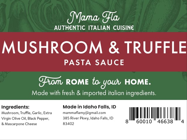 Mushroom and Truffle Sauce.