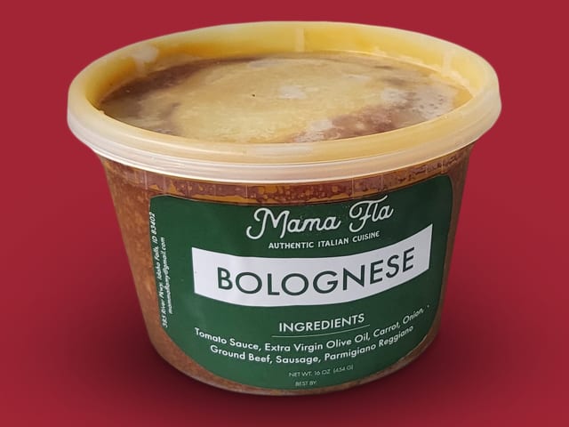 Bolognese Sauce 16 oz. Frozen.