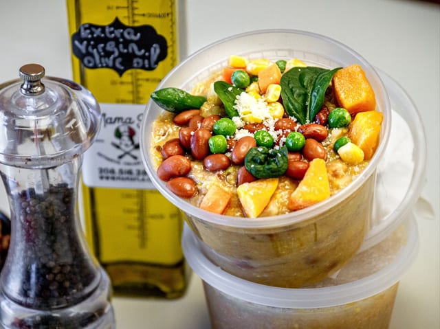 Minestrone Soup 32 oz. Frozen.