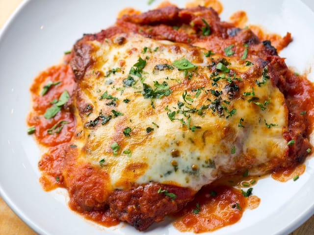 Chicken Parmigiana.