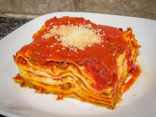 Lasagna Bolognese.